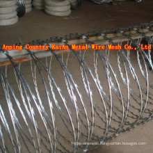 Sharp Razor Barbed Wire / Barbed Razor Wire / Galvanized Razor Wire / PVC coated razor wire / barbed wire ---- 30 years factory